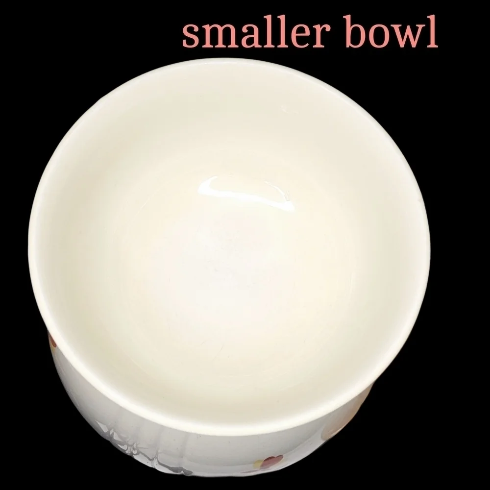 2 Vintage Hall Jewel Tea Autumn Leaf Nesting Bowls 9